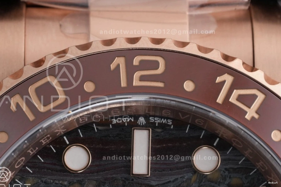 Sh3285 Tiger RG Oyster 126715 Master Iron GMT Edition ARF Bracelet CHNR on Dial Best II 0522